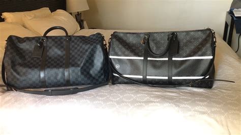 louis vuitton cobalt vs graphite|Keepall 55 Mono Eclipse vs. Damier Graphite .